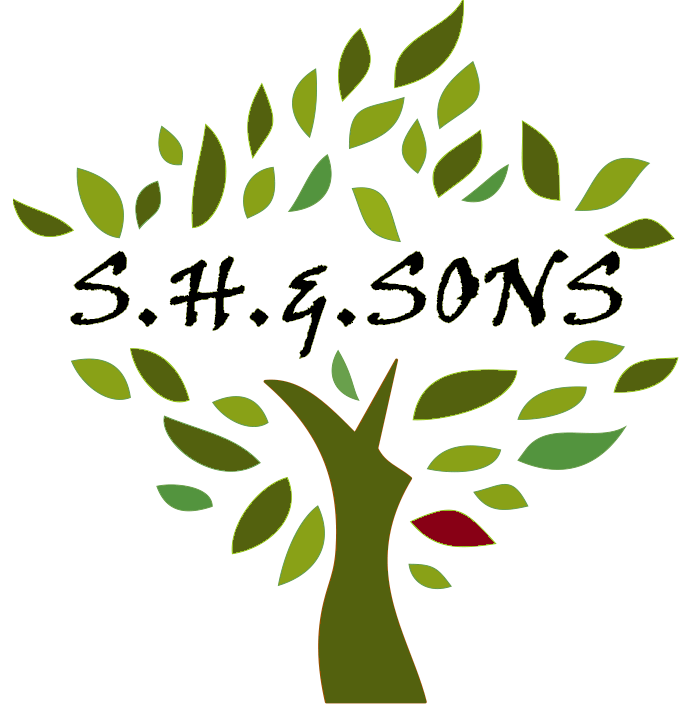 S H & SONS logo